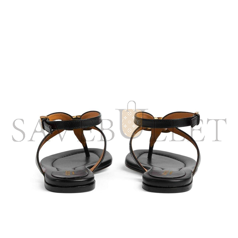 GUCCI MARMONT LEATHER SANDALS